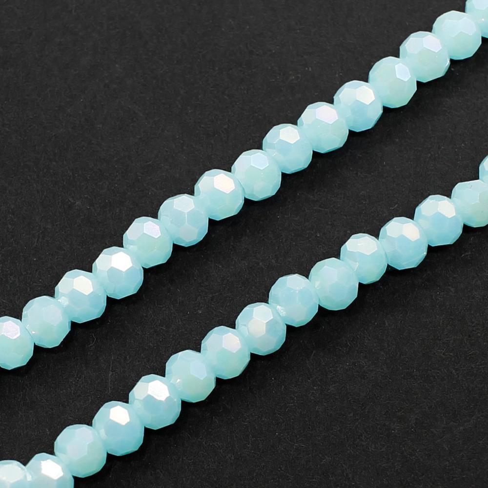 Crystal Round Beads  3mm - Baby Blue AB