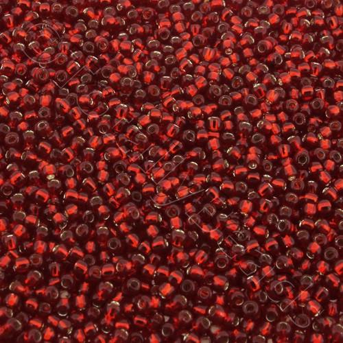 Toho Size 11 Seed Beads 10g - Silver Lined Ruby