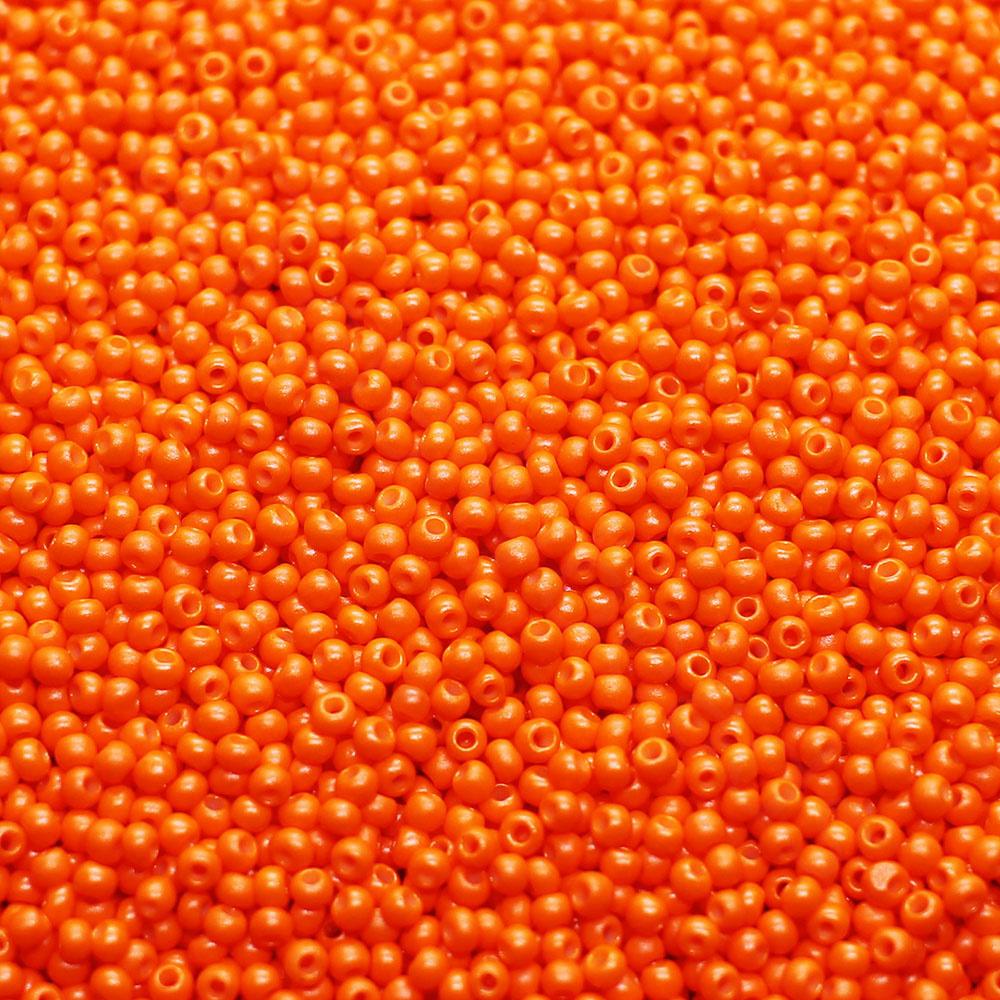 FGB Seed Beads Size 12 Opaque Coral - 50g