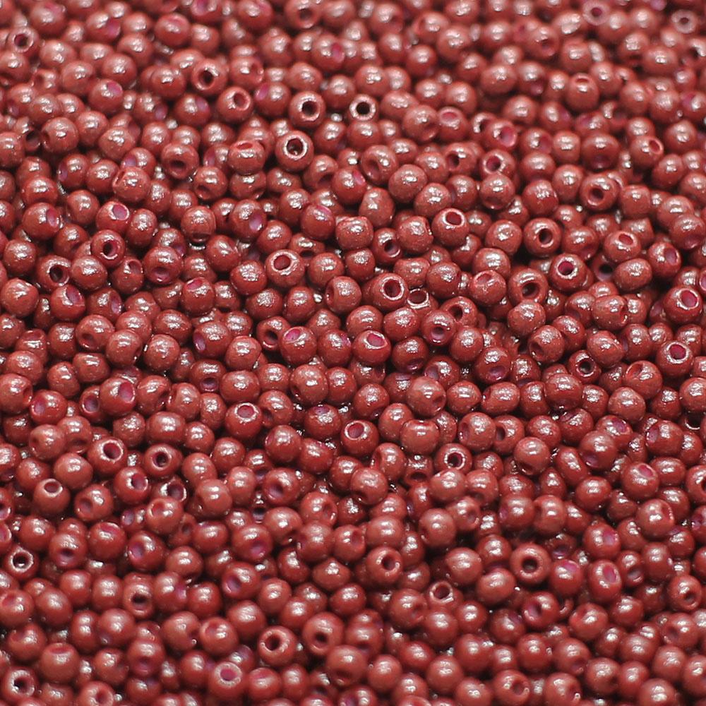 FGB Seed Beads Size 12 Opaque Garnet - 50g