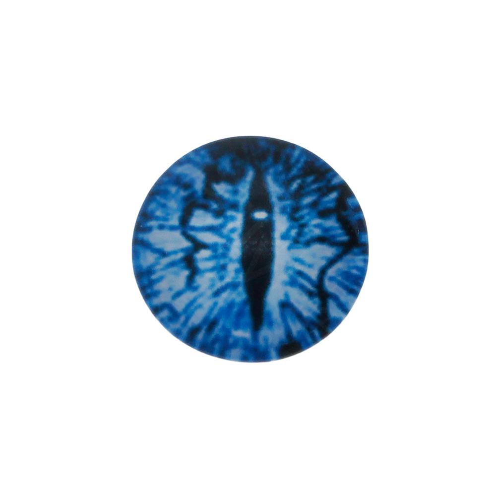 Glass Cabochon 20mm - Dragon Eye blue Colour