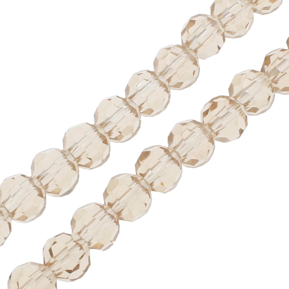 Crystal Round Beads 4mm - Champagne