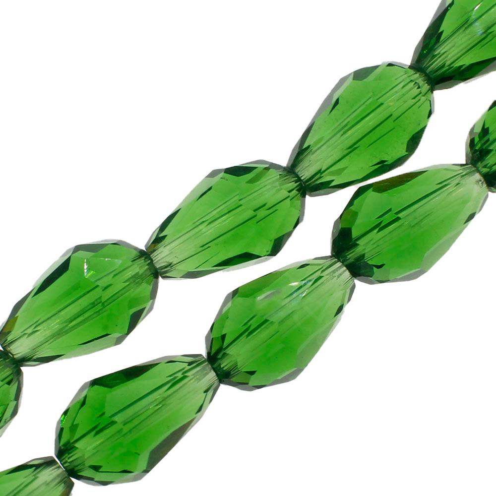 Crystal Drop 10x15mm - Green