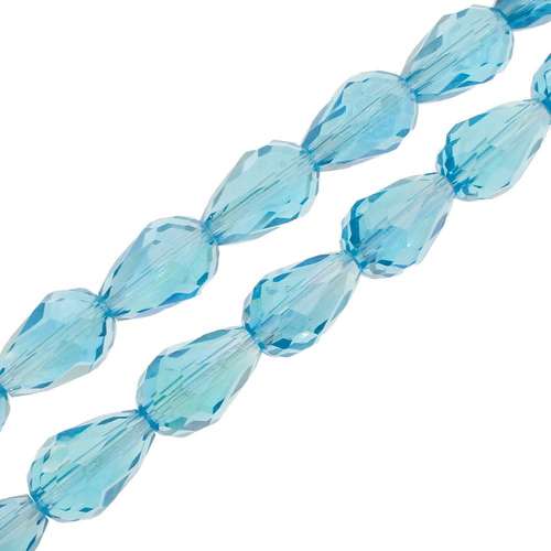 11mm crystal beads aqua ab — AB finish, faceted for jewelry making and beadwork