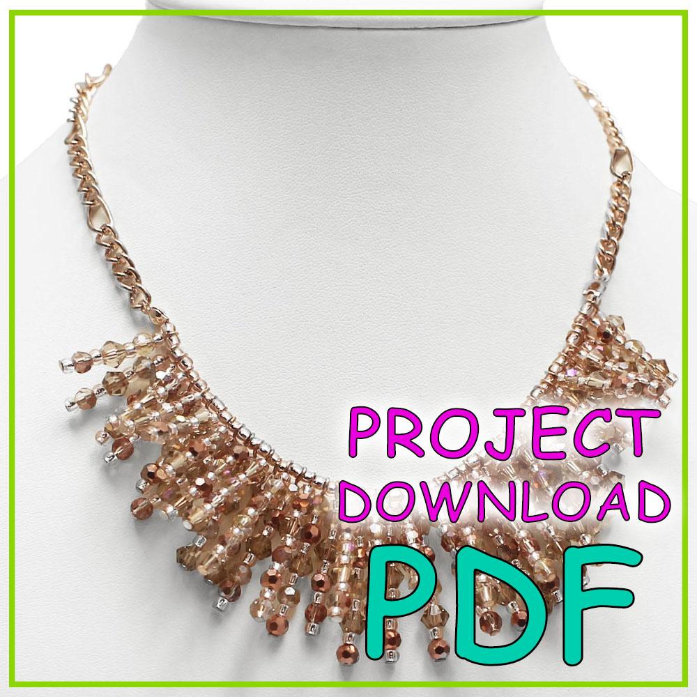 Beaded Pin Collar Necklace Download Instructions