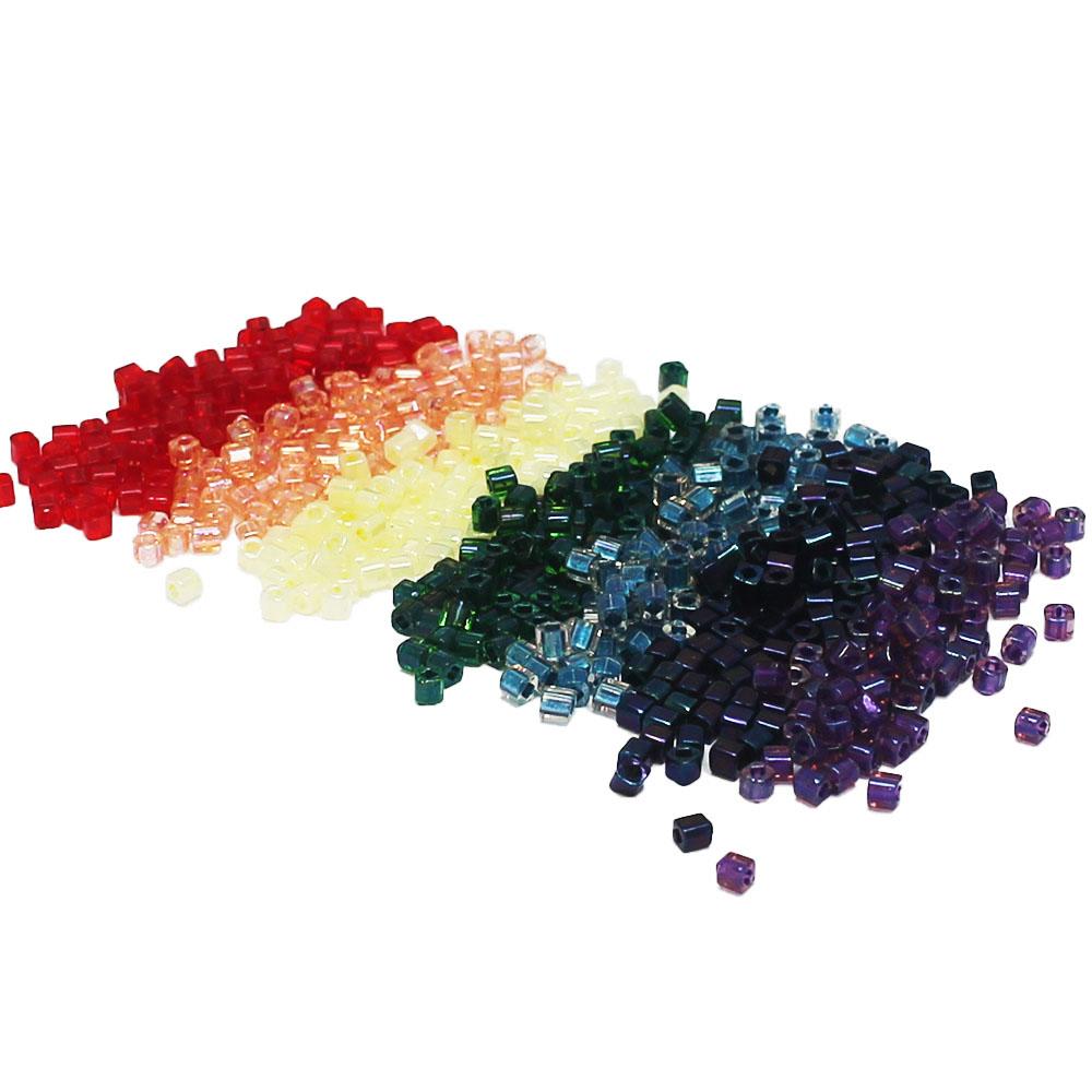Toho Cube 4mm - 7 Colours - Rainbow Bundle