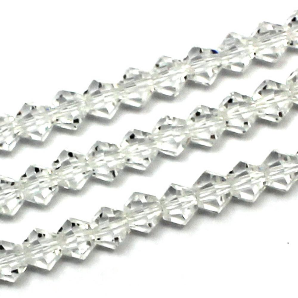 Premium Crystal 5mm Bicone Beads - Crystal
