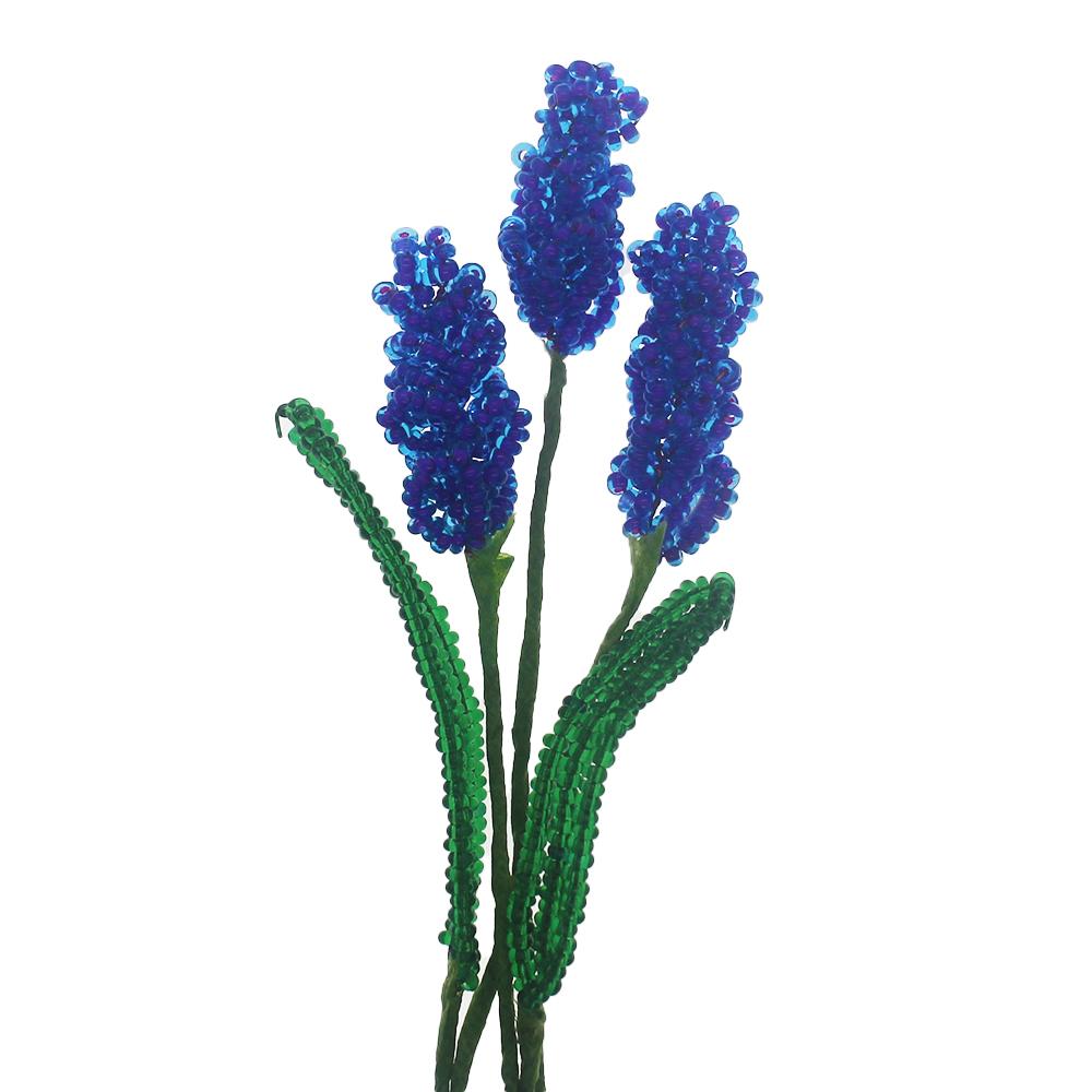 Beaded Lavender Flowers - Blue Lavender