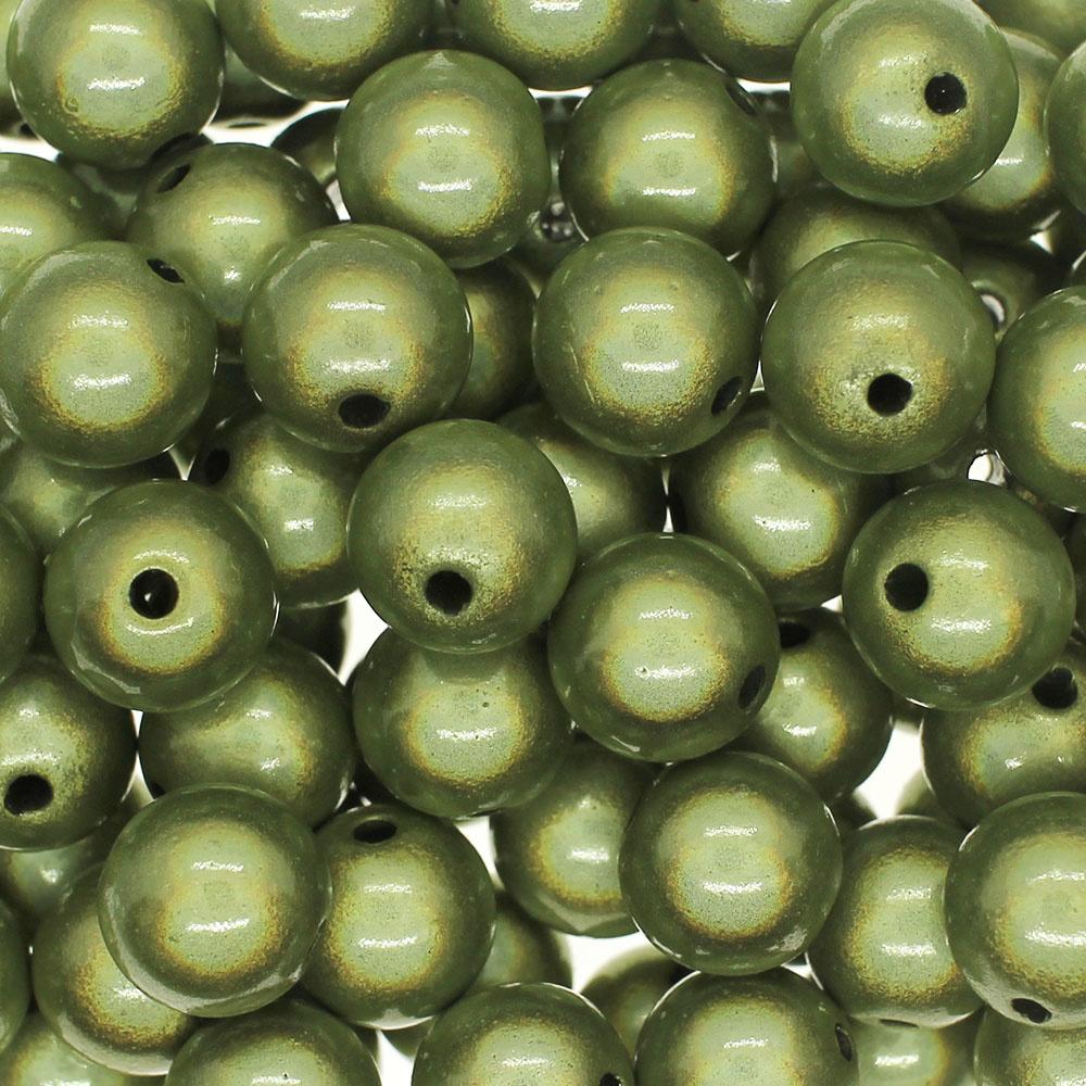 Miracle Beads - 12mm Round Lime Green 25pcs