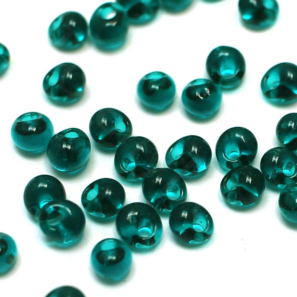 Toho Magatama Beads 3mm 10g - Trans Capri Blue