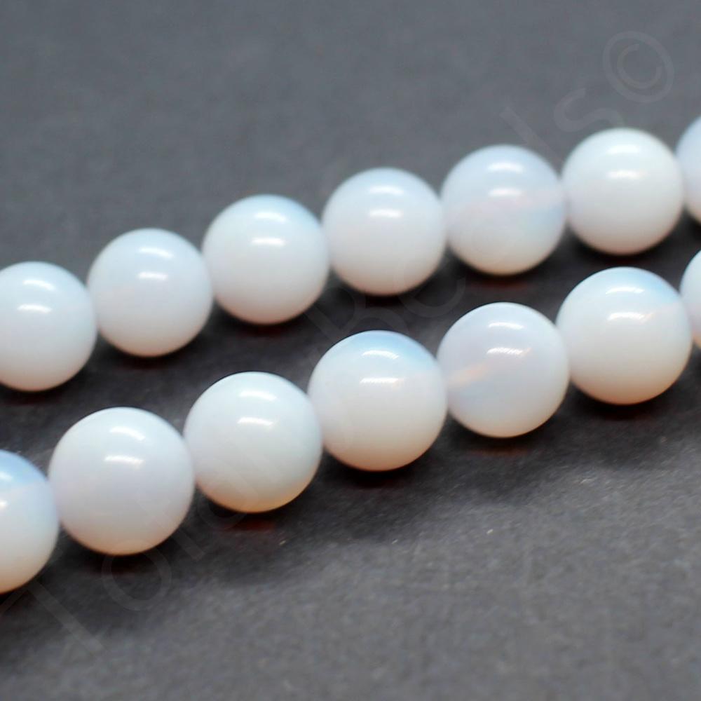 Opal Lilac Round Beads - 12mm