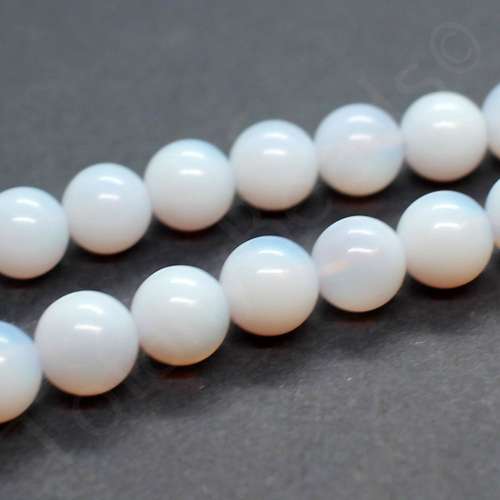 Opal Lilac Round Beads - 12mm