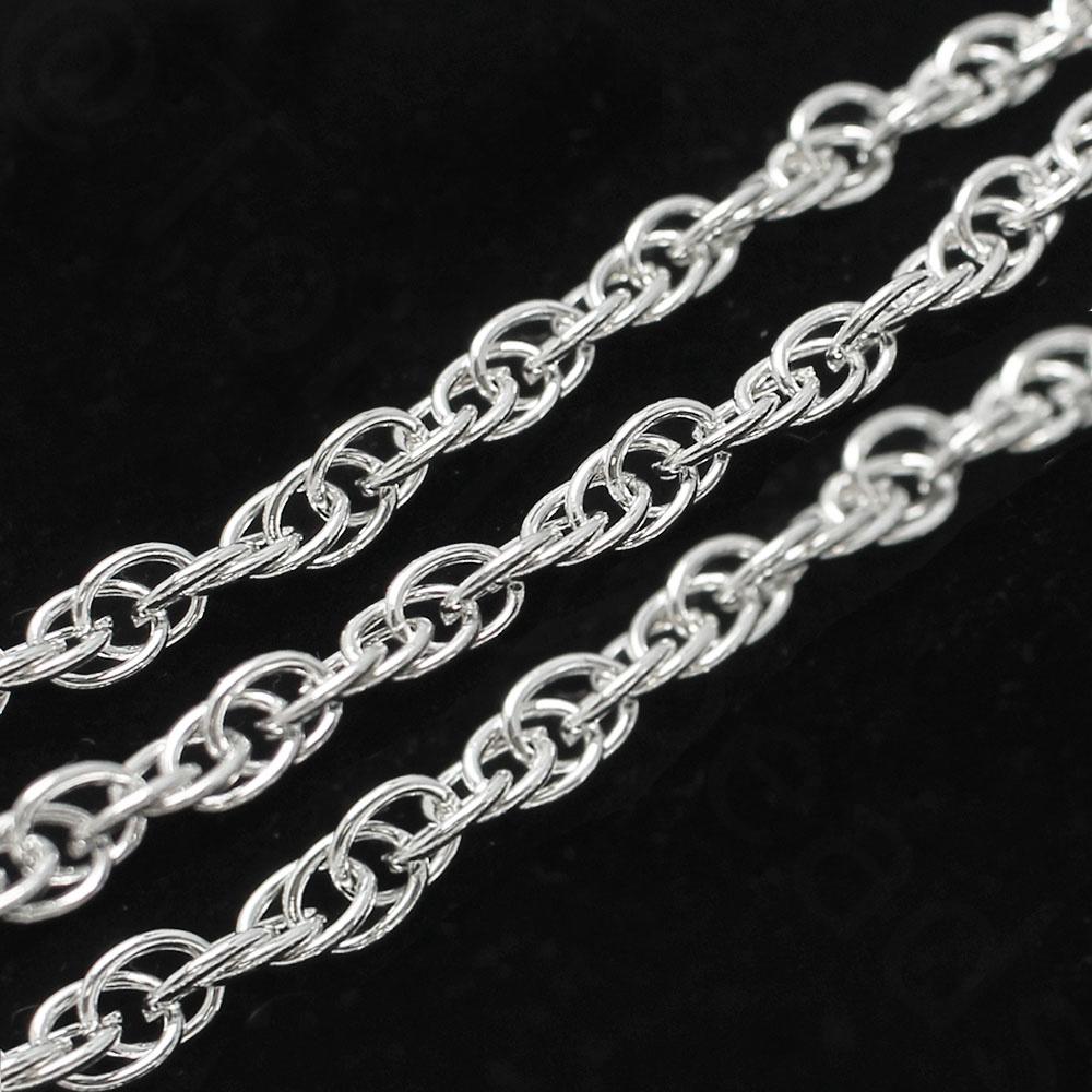 Chain Silver Plated - Rope 5x7mm