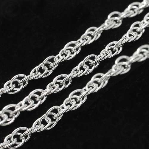 Chain Silver Plated - Rope 5x7mm
