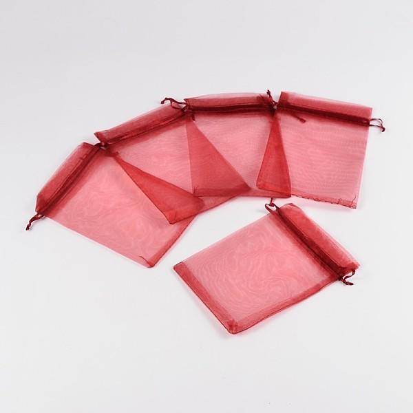 Organza Gift Bag - Red 100mm