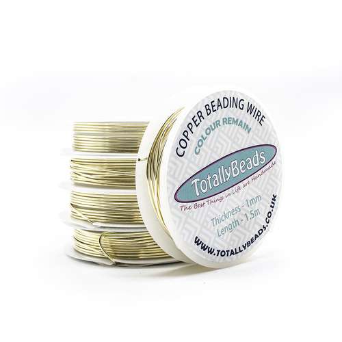 Copper Wire 1.0mm Light Gold (1.5m) CR