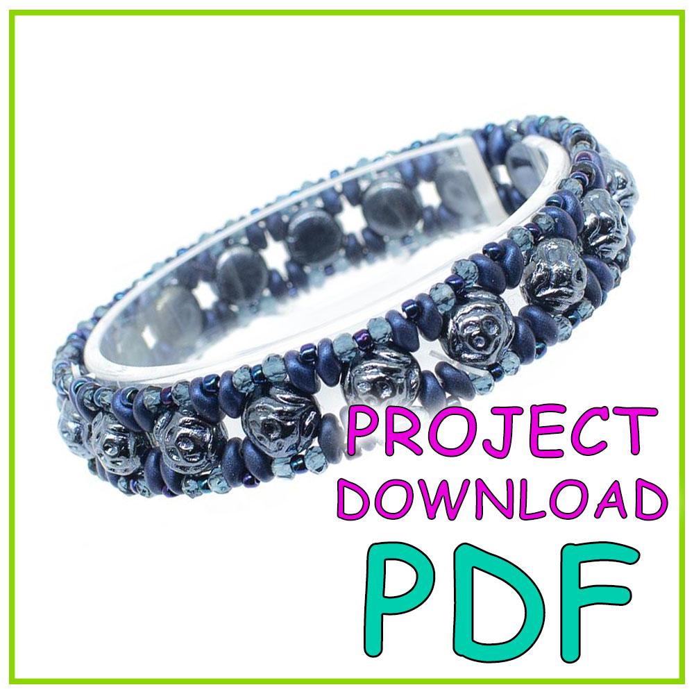 Caroline Candy Rose Bracelet Project Download - PDF Instructions