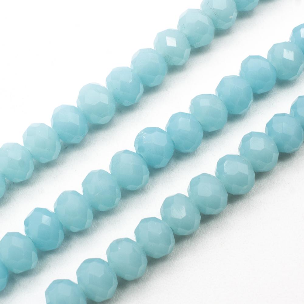 Crystal Rondelle 4x6mm - Baby Blue 100pcs