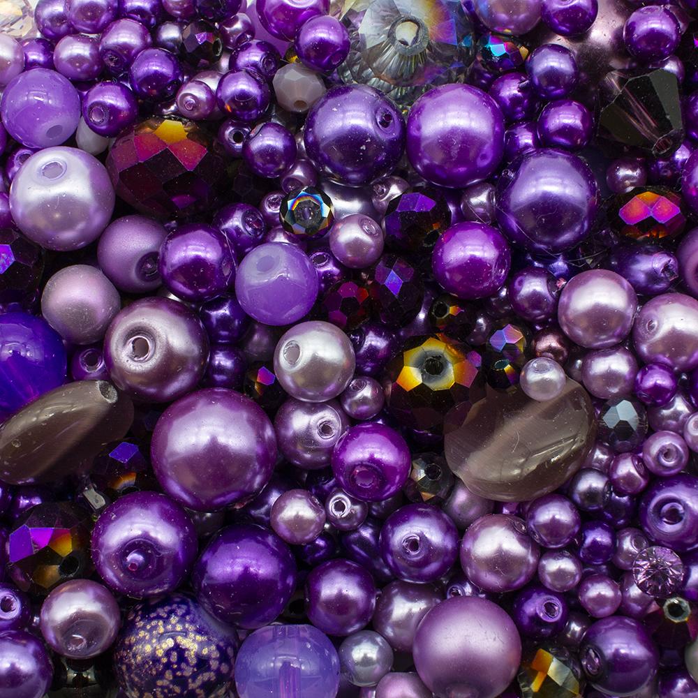 Premium Bead Mix 75g - Purple