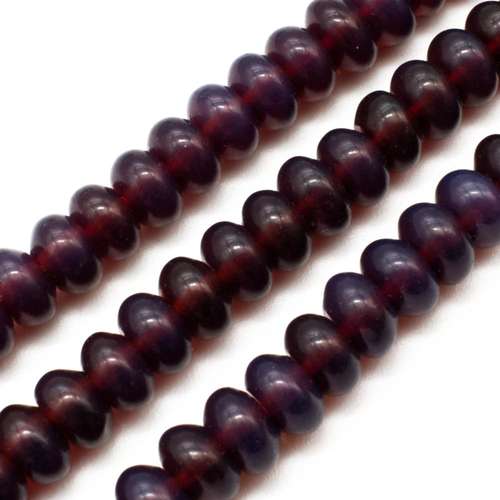 Opal Purple Rondelle - 6x8mm