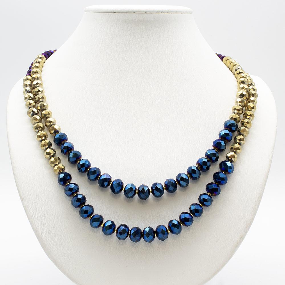 Crystal Rondelle Elenor Necklace Pack - Iris