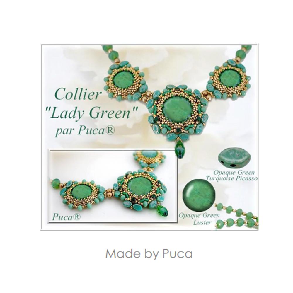Paros Par Puca Lady Green Necklace Pattern