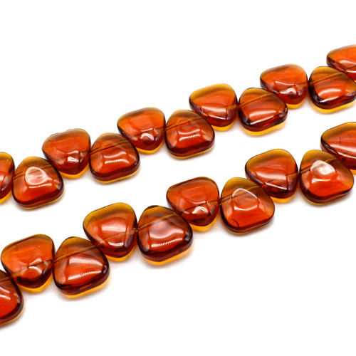 Flat Heart-Shaped Axehead - Topaz 15x14mm