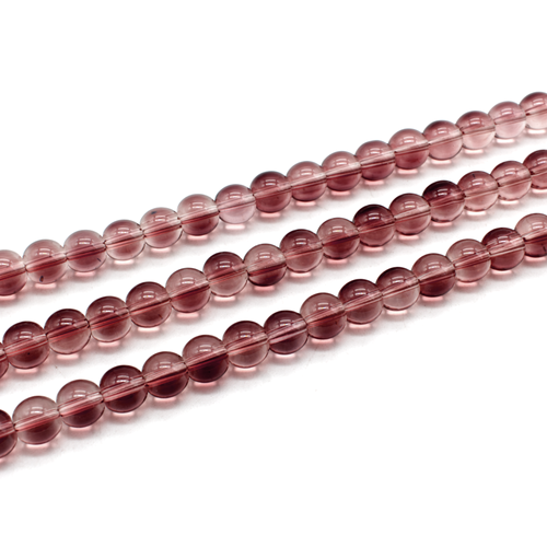 Glass Beads Round 8mm - Light Amethyst