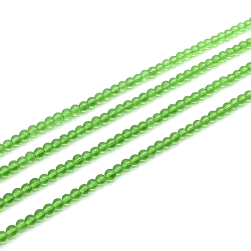 Glass round 4mm - Green