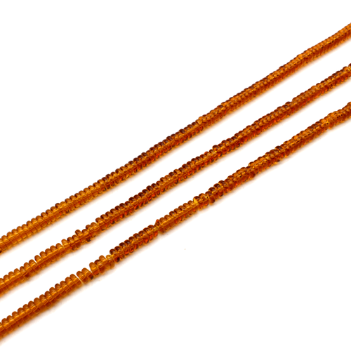 Glass flat round 5x2mm - Topaz