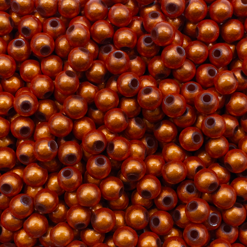 5mm Miracle acrylic round beads 5mm 80pcs round orange — pack of 80, reflective 3D-effect beads ideal for jewelry making, crafts, and dec…