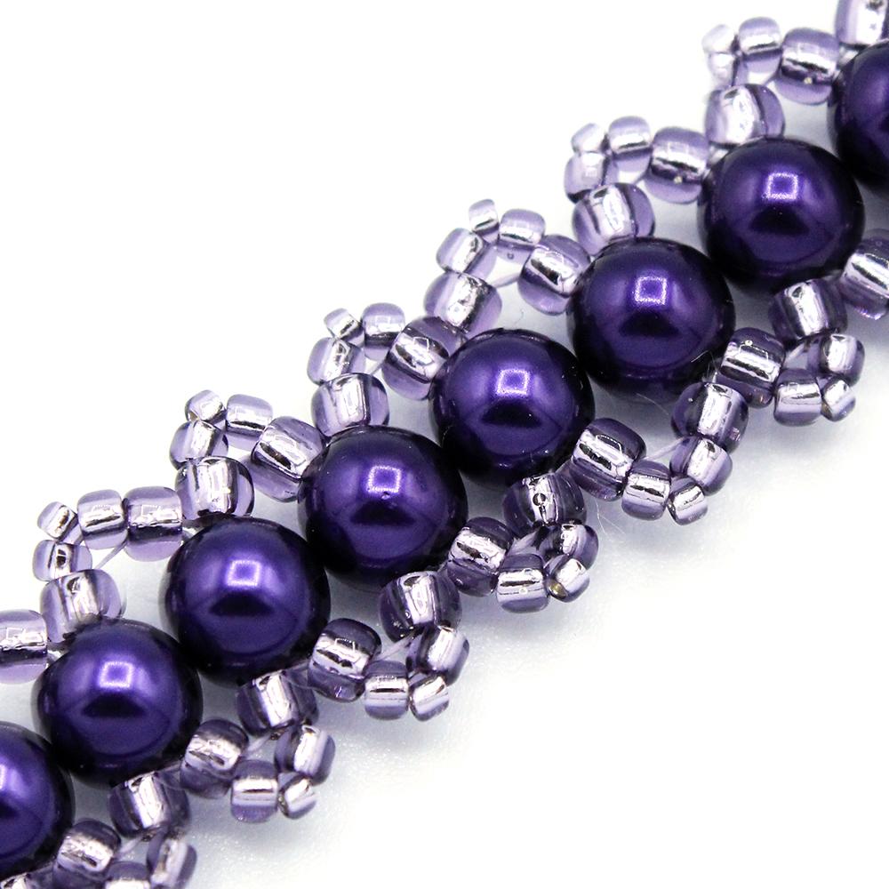 Jasmine Bracelet Makes 4 - Purple Velvet