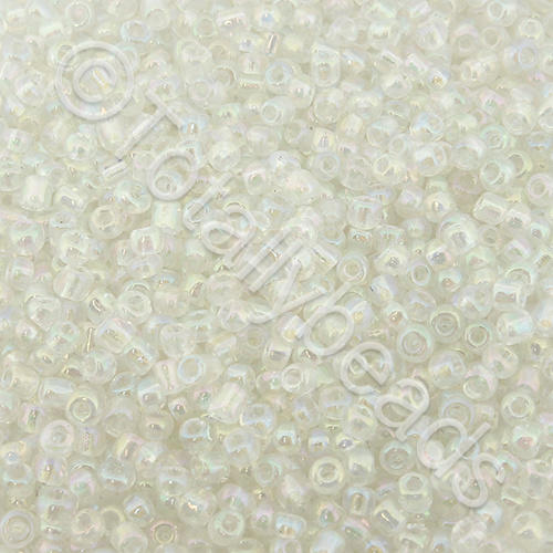 Seed Beads Transparent Rainbow  Clear - Size 11