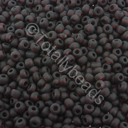 Seed Beads Transparent Frosted  Purple - Size 8