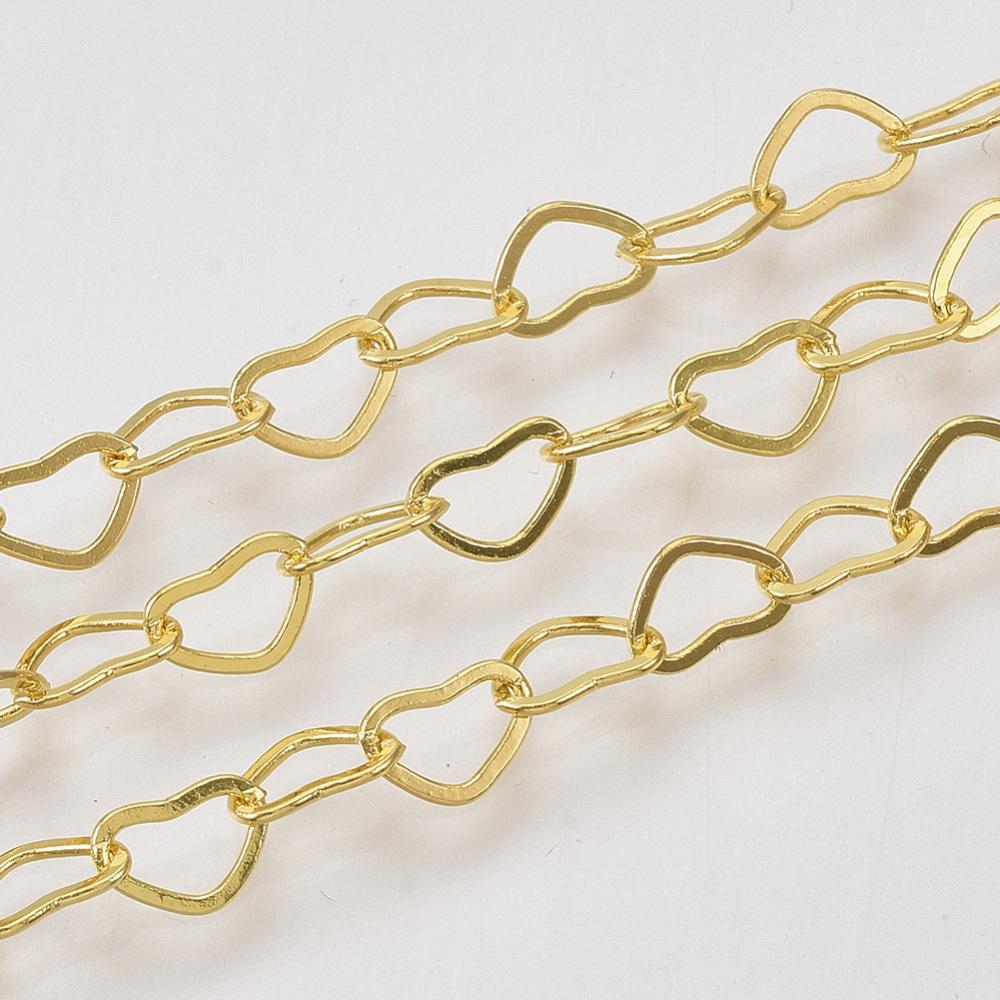 Chain Gold Plate - Heart 5mm