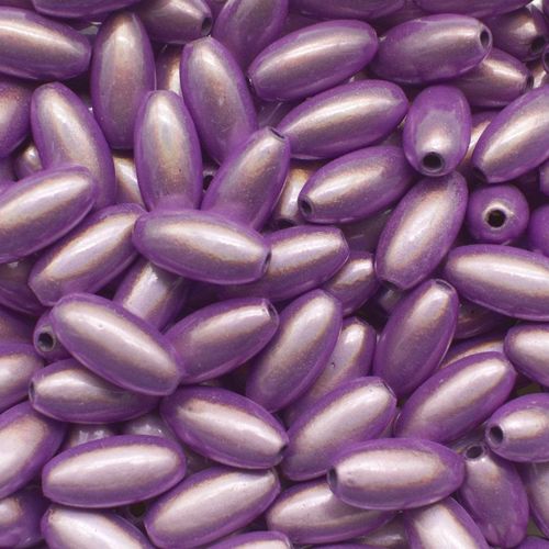 12mm Miracle acrylic round beads 6x12mm rice violet 30pcs — pack of 30, reflective 3D-effect beads ideal for jewelry making, crafts, and…
