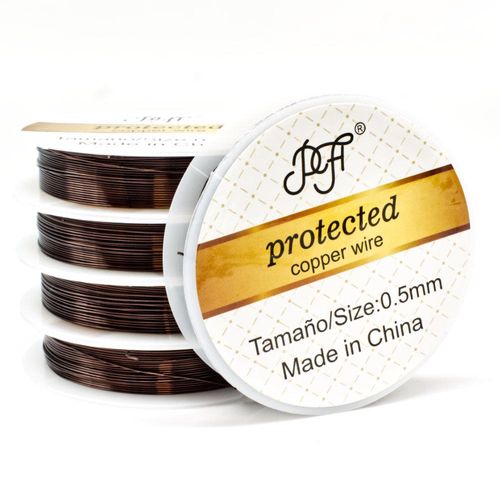 Copper Wire 0.5mm Coffee (7m) CR for jewellery making