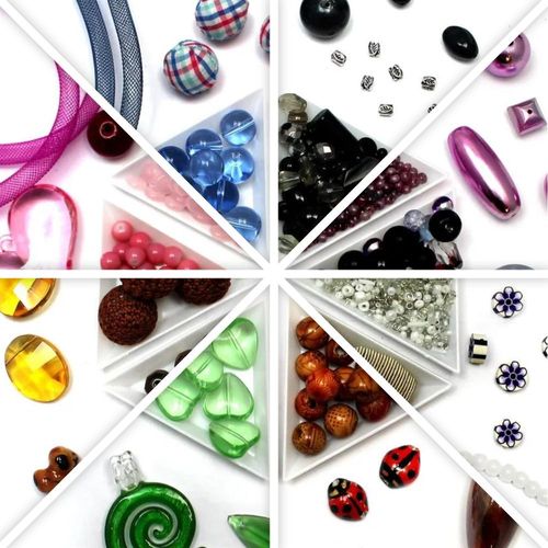 15 x £1 Mixed Bags   Rainbow for jewellery making