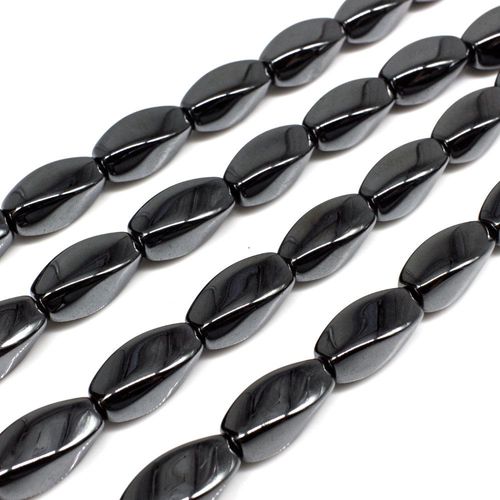 16x8mm hematite beads — for jewelry making, crafting, and beadwork projects