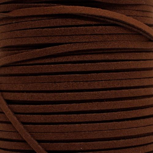 Suede Cord 3mm 5 metres  Chocolate for jewellery making