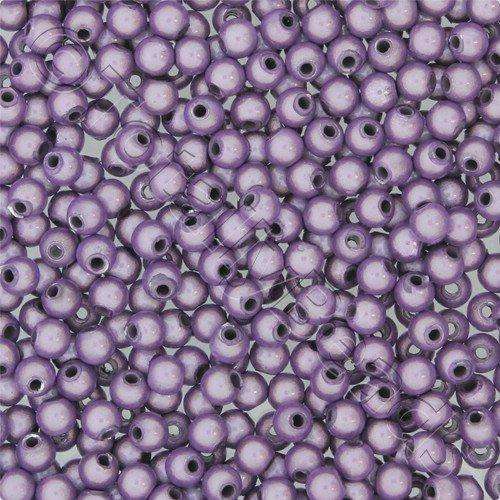 4mm Miracle acrylic round beads 4mm round violet 120pcs — pack of 120, reflective 3D-effect beads ideal for jewelry making, crafts, and d…