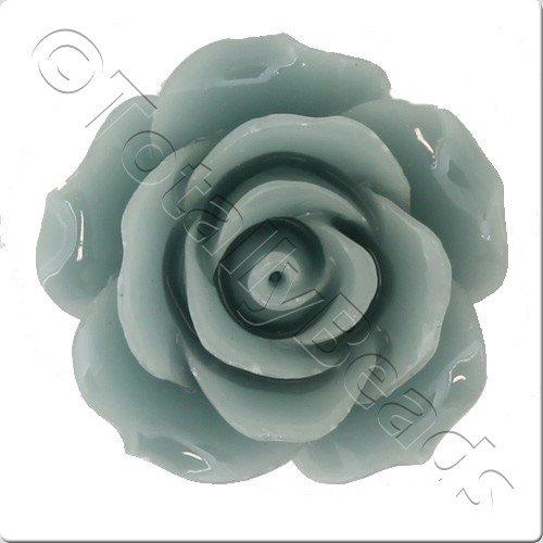 Acrylic Rose 25mm 2 Row - Light Grey
