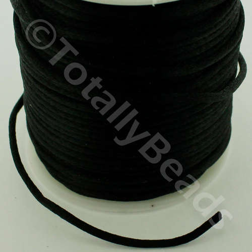 Rattail Silky Cord 2.5mm Black - 45m