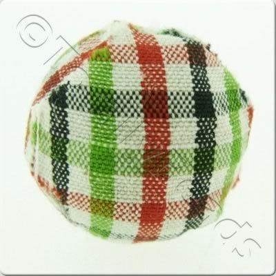 Chequered Cloth Bead 20mm - C17