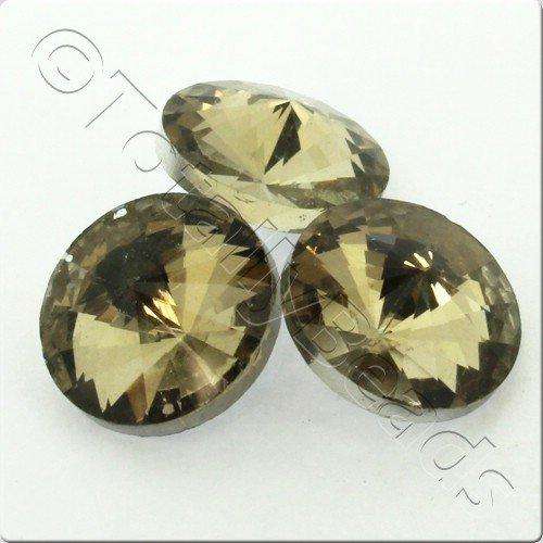 16mm crystal beads 16mm smoky champagne — faceted for jewelry making and beadwork