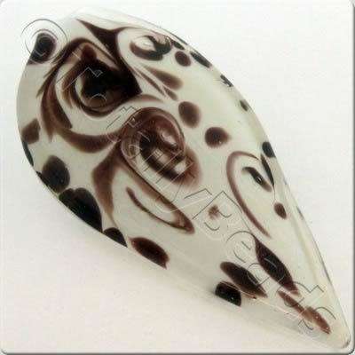 Lampwork Pendant - Shield 80mm - LPP15