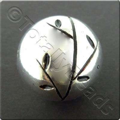 Acrylic Antique Silver Bead - Round 30mm