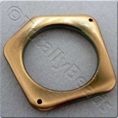 Acrylic Red Copper Connector - Pentagon 56mm
