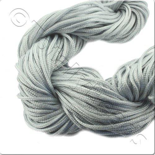 Rattail Cord 1mm Silver - 10m