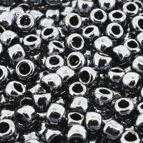 Toho Size 6 Seed Beads 10g - Metallic Hematite